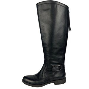 Franco Sarto Carlana Leather Riding Boot Back Zip  Size 7